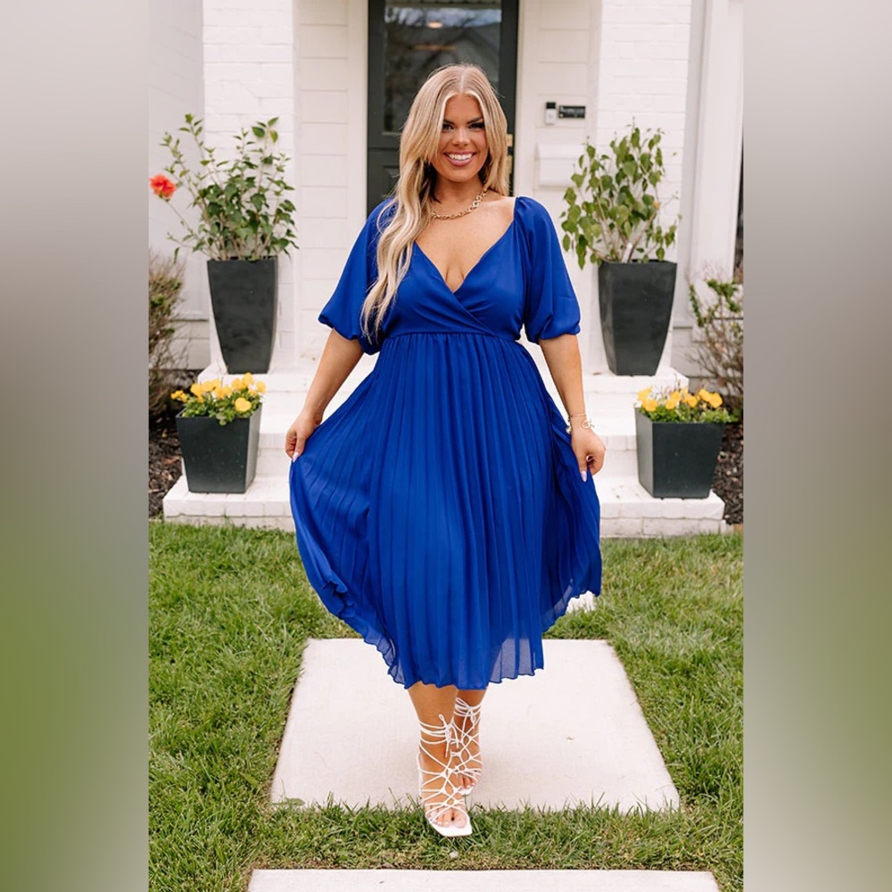 Chic Soul Royal Blue Dress